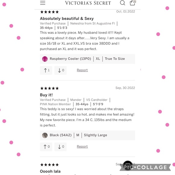 Victoria's Secret Very Sexy strappy high neck
teddy Raspberry cooler VS Large - Picture 6 of 6